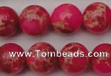 CDE2017 15.5 inches 16mm round dyed sea sediment jasper beads