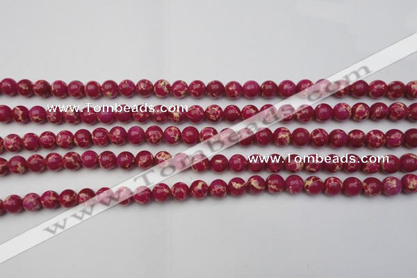 CDE2033 15.5 inches 4mm round dyed sea sediment jasper beads