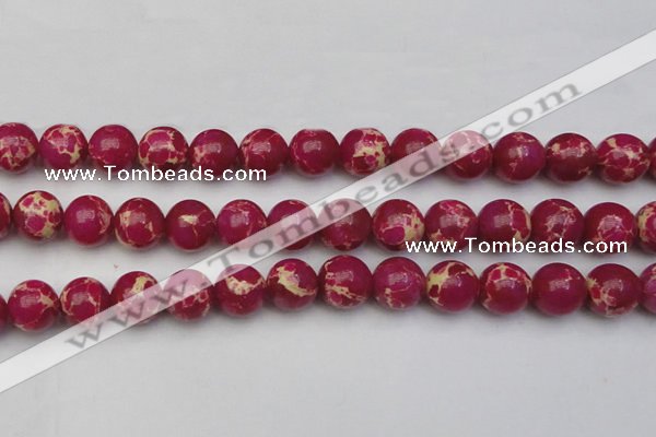 CDE2039 15.5 inches 16mm round dyed sea sediment jasper beads