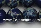 CDE2097 15.5 inches 22mm round dyed sea sediment jasper beads