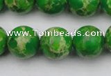 CDE2225 15.5 inches 14mm round dyed sea sediment jasper beads