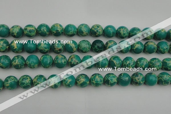 CDE2247 15.5 inches 14mm round dyed sea sediment jasper beads
