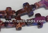 CDE450 15.5 inches 15*20mm cross dyed sea sediment jasper beads