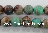 CDE805 15.5 inches 12mm round dyed sea sediment jasper beads wholesale