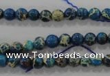 CDE811 15.5 inches 6mm round dyed sea sediment jasper beads wholesale