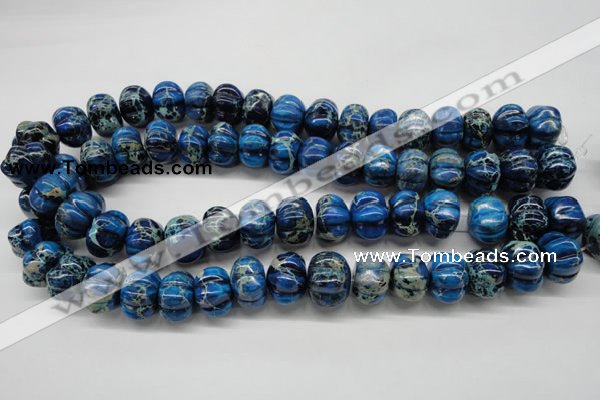 CDI295 15.5 inches 13*18mm pumpkin dyed imperial jasper beads
