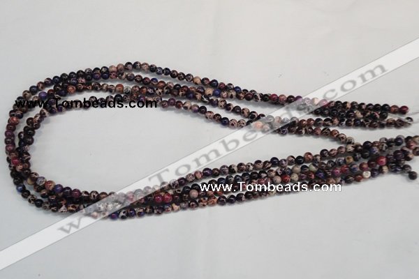 CDI360 15.5 inches 4mm round dyed imperial jasper beads