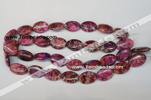 CDI475 15.5 inches 18*25mm oval dyed imperial jasper beads