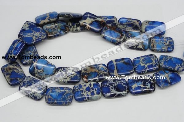 CDI57 16 inches 22*30mm rectangle dyed imperial jasper beads wholesale