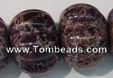 CDI702 15.5 inches 26*32mm pumpkin dyed imperial jasper beads
