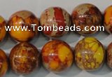 CDI742 15.5 inches 16mm round dyed imperial jasper beads