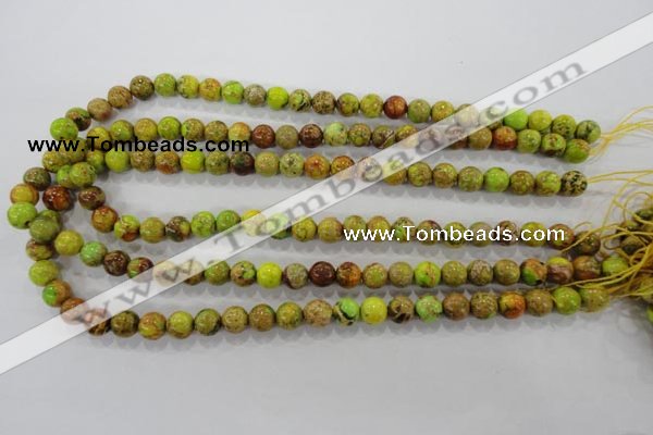 CDI863 15.5 inches 10mm round dyed imperial jasper beads wholesale