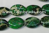 CDI972 15.5 inches 13*18mm oval dyed imperial jasper beads