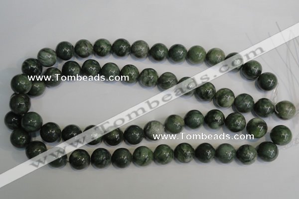 CDJ16 15.5 inches 14mm round Canadian jade beads wholesale