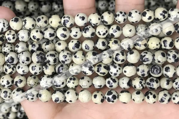 CDM92 15.5 inches 8mm round dalmatian jasper beads wholesale