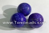 CDN1048 30mm round dyed white howlite decorations wholesale