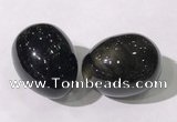 CDN1375 35*45mm egg-shaped golden obsidian decorations wholesale