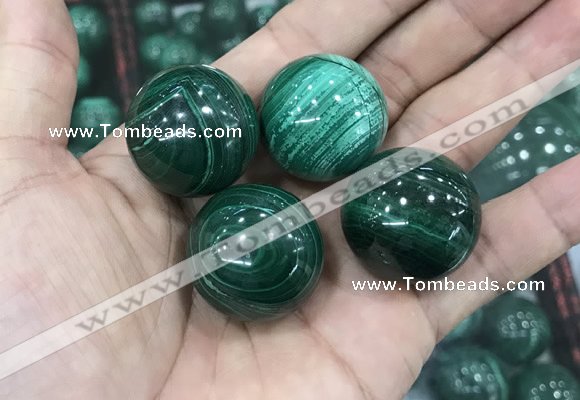 CDN21 25mm round natural malachite gemstone decorations
