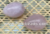 CDN331 35*50mm egg-shaped rose quartz decorations wholesale