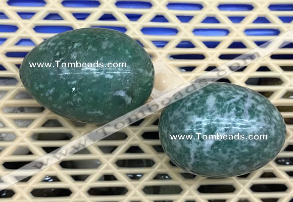 CDN352 35*50mm egg-shaped Qinghai jade decorations wholesale