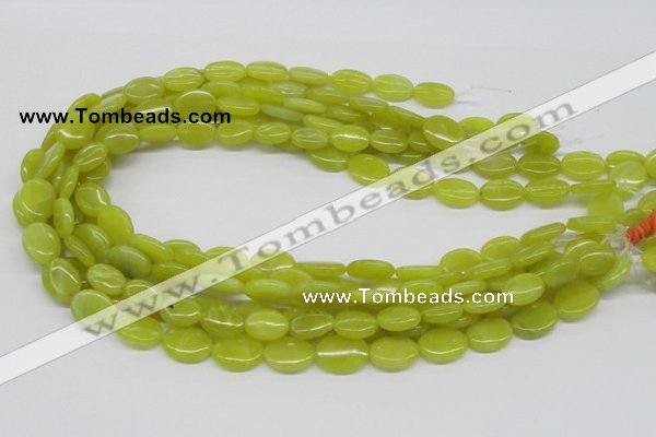 CEJ06 15.5 inches 12*16mm oval lemon jade beads wholesale
