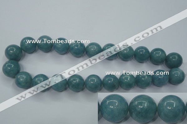 CEQ08 15.5 inches 18mm round blue sponge quartz beads wholesale