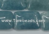 CEQ177 15.5 inches 22*30mm rectangle blue sponge quartz beads