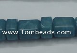 CEQ85 15.5 inches 9*14mm - 13*16mm blue sponge quartz beads