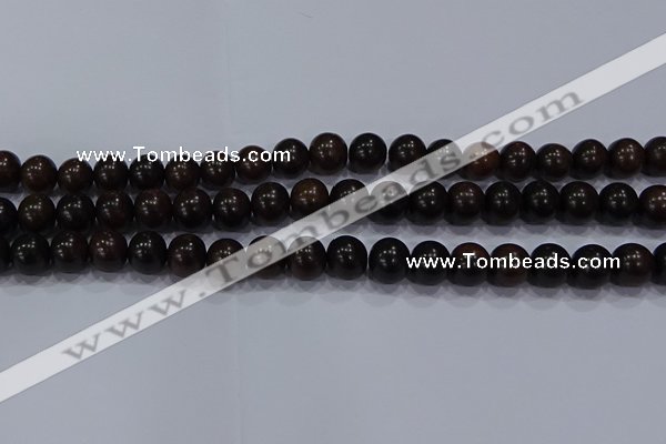 CEY53 15.5 inches 10mm round ebony wood beads wholesale