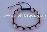 CFB504 10mm round candy jade beads adjustable bracelet wholesale