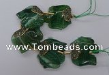 CFG1213 7.5 inches 35*45mm elephant agate gemstone beads wholesale
