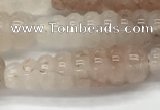 CFG1527 15.5 inches 10*35mm carved teardrop pink quartz beads