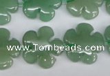 CFG215 15.5 inches 20mm carved flower green aventurine beads