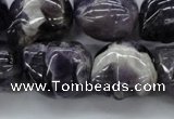 CFG343 15.5 inches 18*22mm carved skull dogtooth amethyst beads