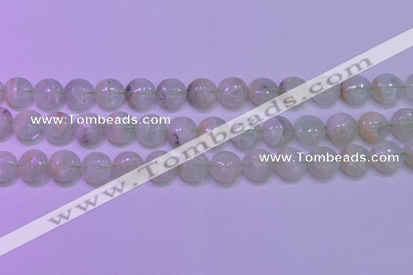 CFL1209 15.5 inches 12mm flat round green fluorite gemstone beads