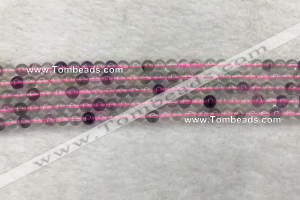 CFL1480 15.5 inches 4mm round rainbow fluorite gemstone beads