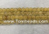 CFL1509 15.5 inches 10mm round yellow fluorite gemstone beads
