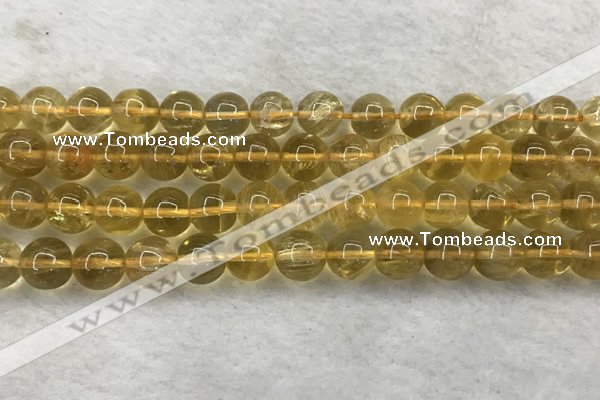 CFL1510 15.5 inches 10mm round yellow fluorite gemstone beads