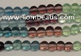CFL551 15.5 inches 6mm round fluorite gemstone beads wholesale