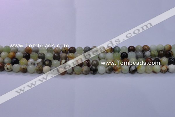 CFW10 15.5 inches 4mm round flower jade beads wholesale
