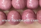 CFW52 15.5 inches 8mm round natural pink wooden jasper beads