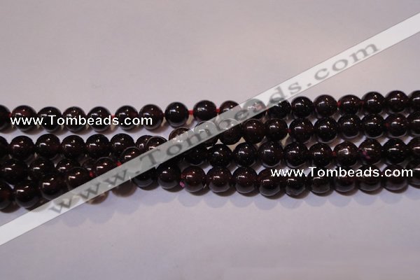 CGA352 14 inches 4mm round natural red garnet beads wholesale
