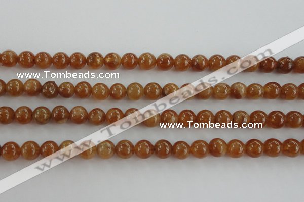 CGA502 15.5 inches 6mm round A grade yellow red garnet beads