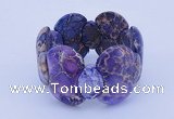 CGB152 8 inches fashion dyed imperial jasper gemstone stretchy bracelet