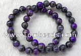 CGB2611 7.5 inches 9mm round natural sugilite beaded bracelets