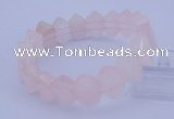 CGB316 7.5 inches 10*14mm marquise rose quartz gemstone bracelet