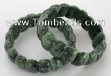 CGB3230 7.5 inches 12*20mm oval ruby zoisite bracelets