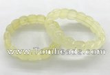 CGB3363 7.5 inches 10*15mm oval lemon quartz gemstone bracelets