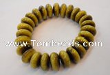 CGB450 8 inches 7*15mm rondelle yellow tiger eye gemstone bracelet wholesale