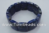 CGB512 8.5 inches 18*25mm rectangle natural lapis lazuli bracelet